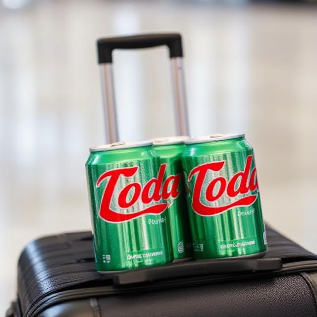 ¿Puedes empacar latas de refrescos en equipaje revisado?
