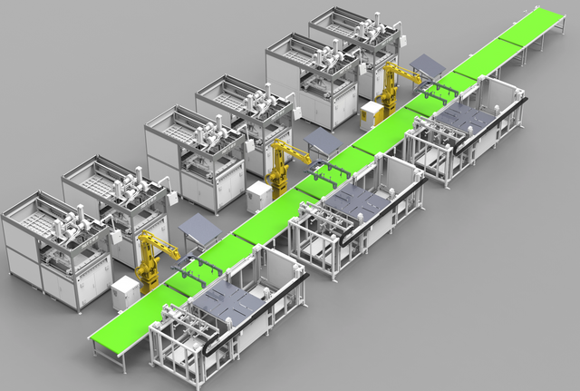 Máquina formadora de hojas de equipaje completamente automática de 20/24/28 pulgadas con robot