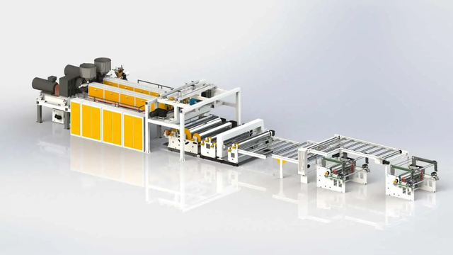 Máquina extrusora de láminas de plástico para equipaje